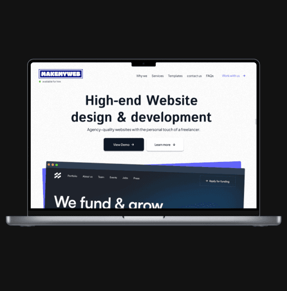 MakeMyWeb - Figma Landing Page Design by SARVAYA