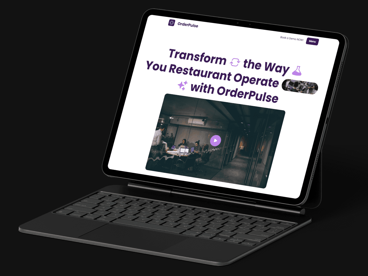 OrderPulse - Restaurant POS System Website by SARVAYA